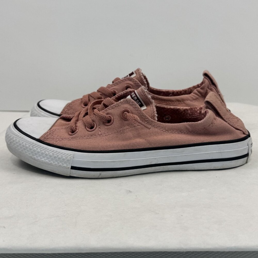 Converse All Star Chuck Taylor Womens 7-8 Mens 6 Low Top Sneakers Salmon Canvas - Picture 4 of 14